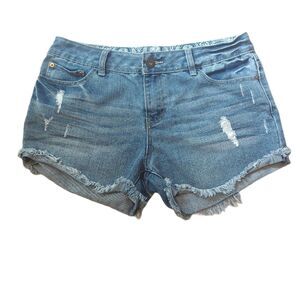 Forever 21 High Rise Distressed Denim Shorts 29